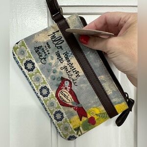 🎉Coin purse wristlet by Demdaco Studio NWT